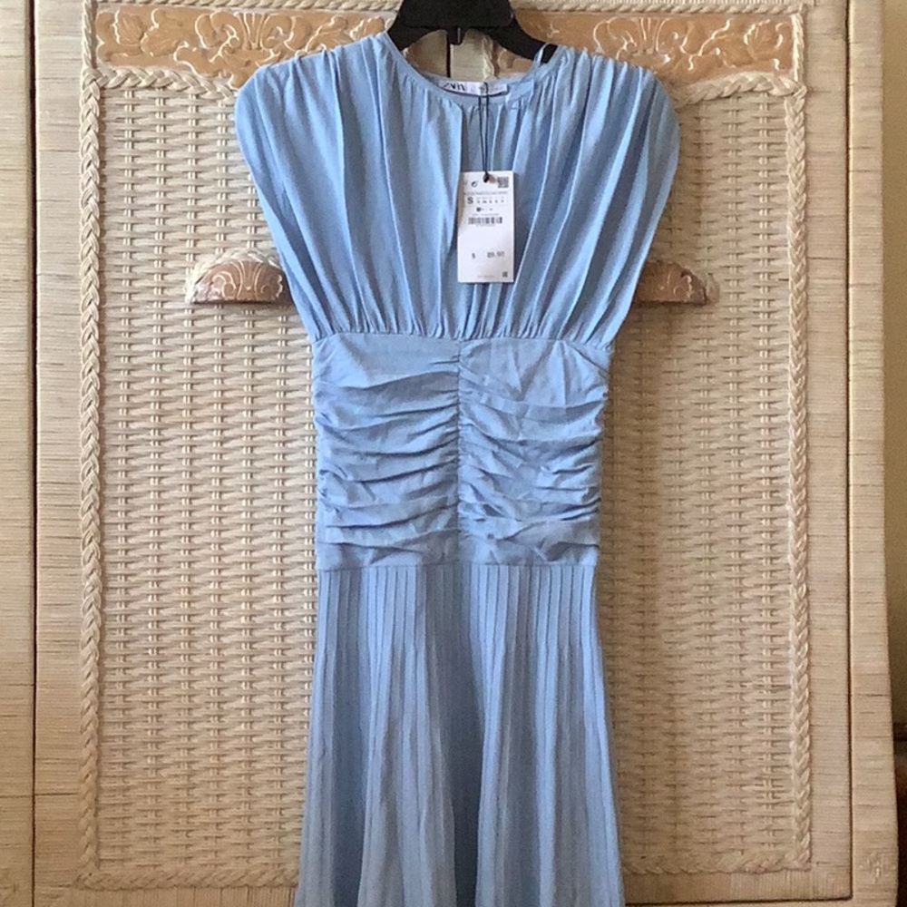 Draped Knit Dress NWT 🦋🦋🦋 by Zara - Picture 4 of 14